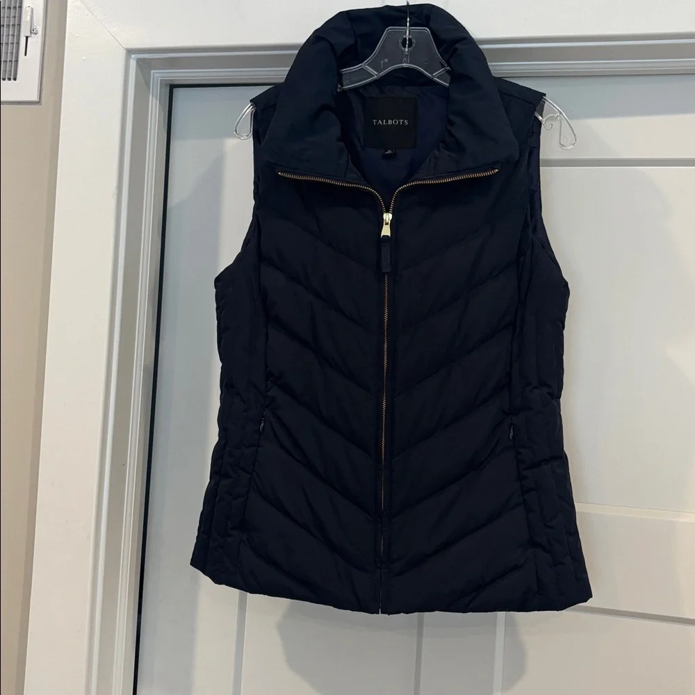 Talbots Women's Dark Quilted Vest - Picture 6 of 6
